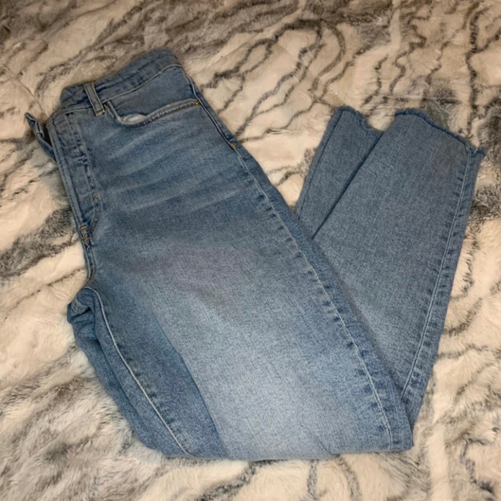 Distressed Mom Jeans